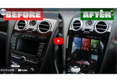 Bentley Continental Flying Spur 2004-2012 Tesla Vertical radio aggiornamento al sistema multimediale Android